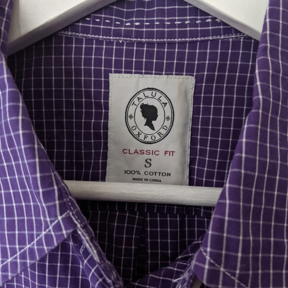 S Purple Oxford Shirt - Talula Aritzia - Picture 4 of 6